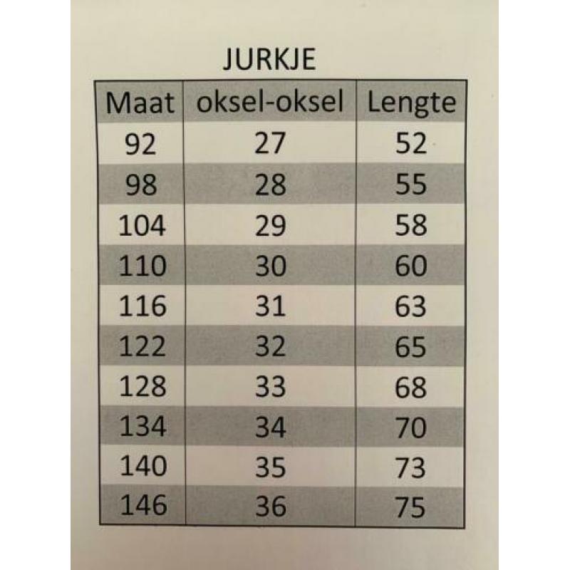 Jurkje french terry maat 122