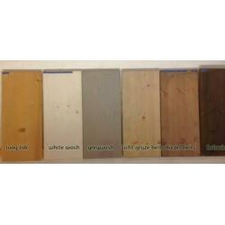 Blankhouten eenpersoonsbed Boris 90x210/200/220 cm lang.