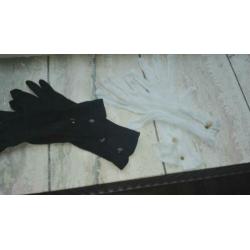 Trouw en rouw handschoenen dames