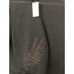 NIEUW: Pieces T-shirt Top Zwart Col Trui Doorschijnend M