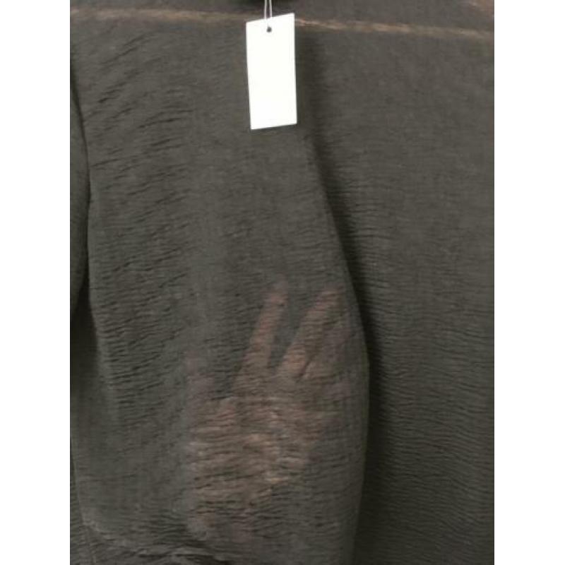 NIEUW: Pieces T-shirt Top Zwart Col Trui Doorschijnend M