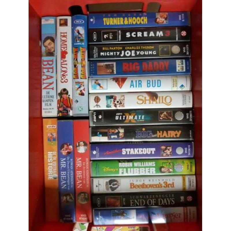 65 videobanden (kinder+volwassen)