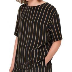 SELECTED FEMME zwarte Top streepje maat 38 / M NIEUW