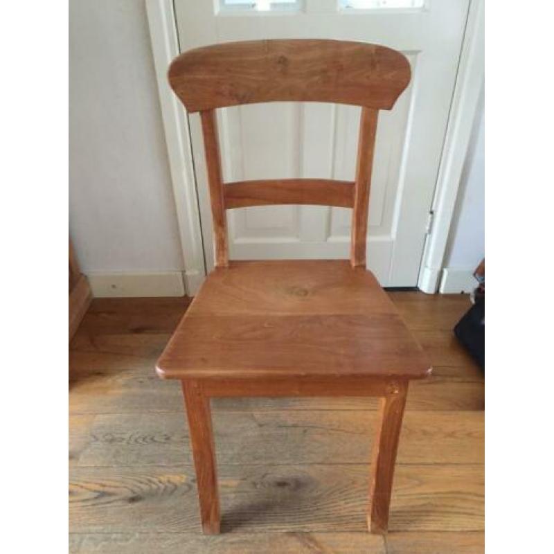 Eetkamer stoelen van teak hout