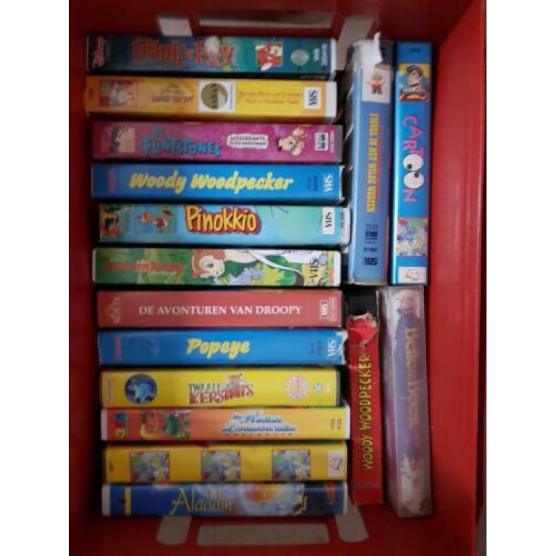 65 videobanden (kinder+volwassen)