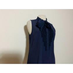 Mooie blauwe top van Patrizia Pepe maat 38