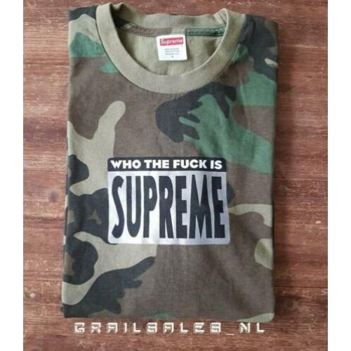 Supreme who the f*ck tee maat L