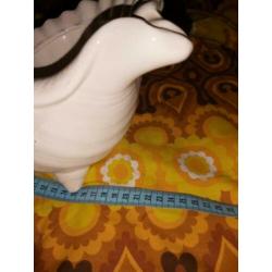 Vintage retro bloempot schelp
