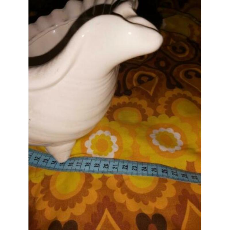 Vintage retro bloempot schelp
