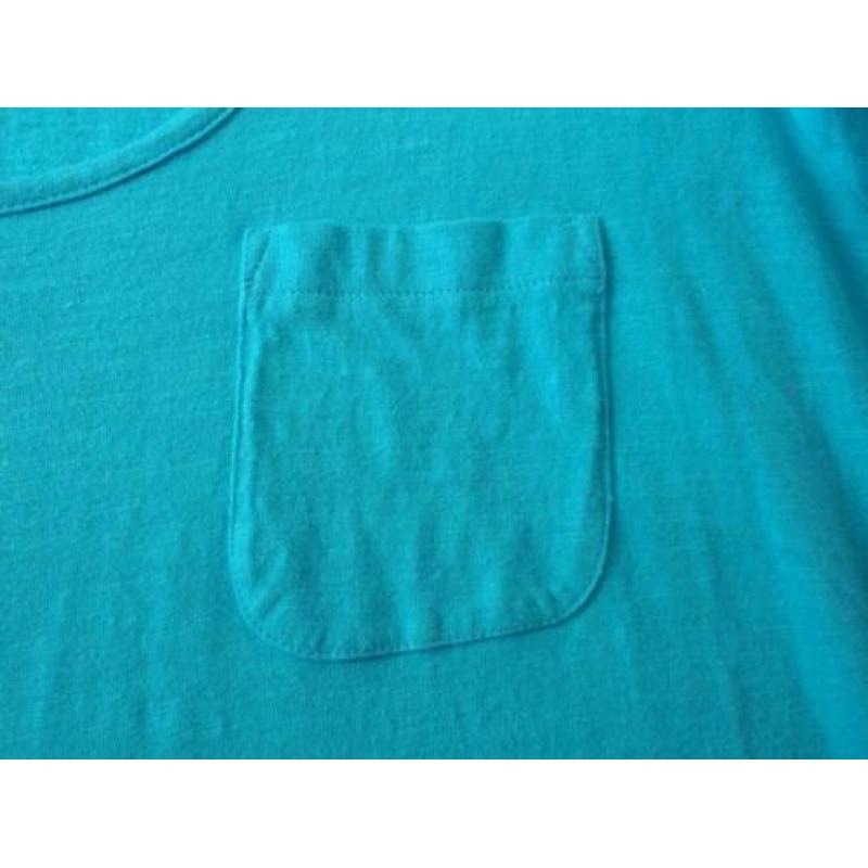 Aquablauw shirt met borstzakje maat XXL