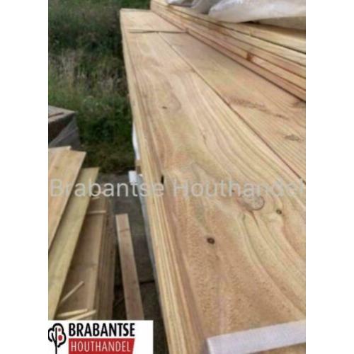 Schutting Douglas planken geschaafd hout