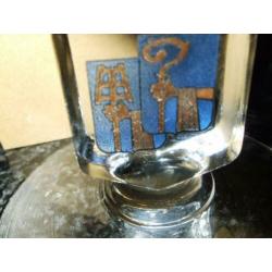 BIERGLAZEN "JULIUS(HOEGAARDEN)" en "JUDAS " OP VOET