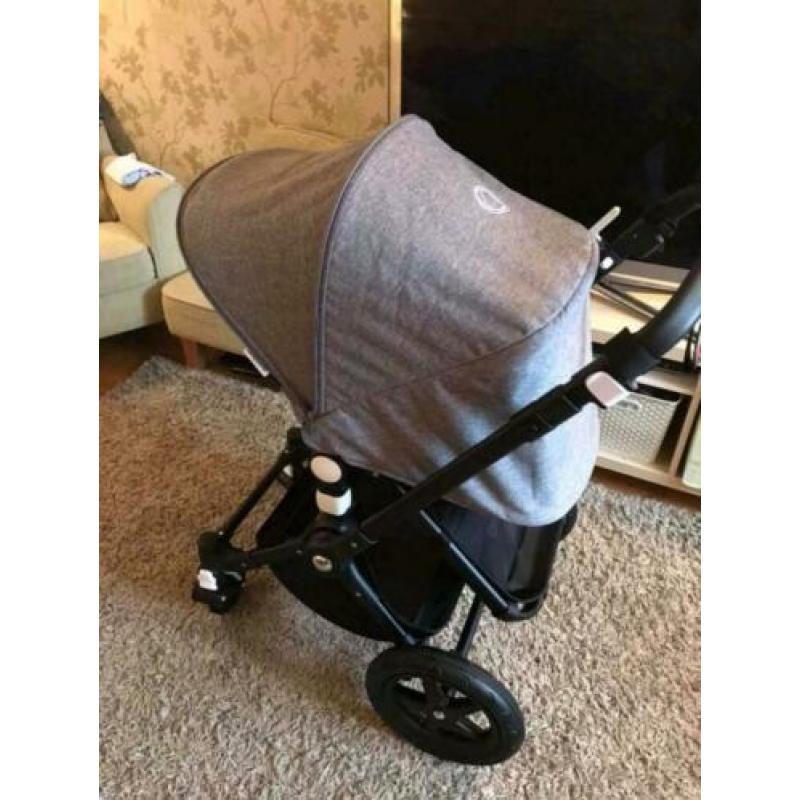 Bugaboo Cameleon 3 all black limited edition met grey melang
