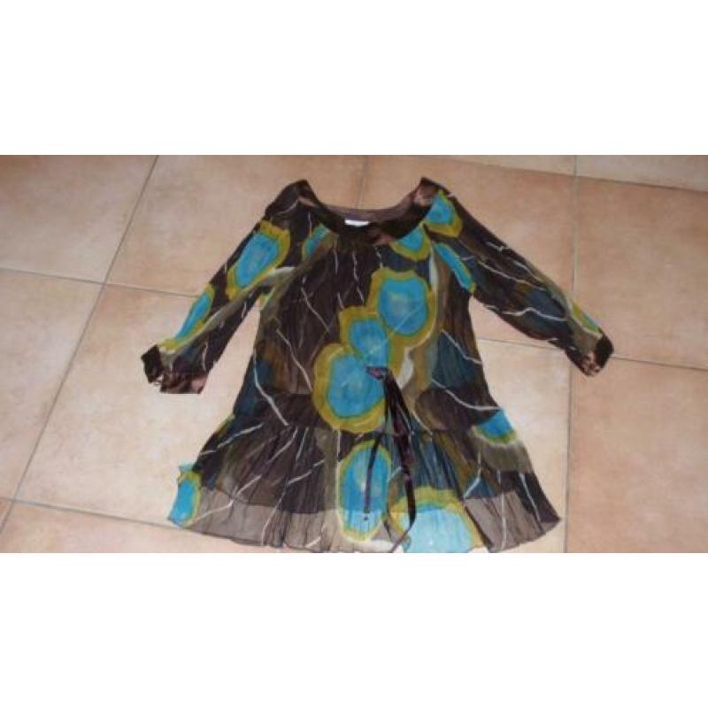 NIEUW!! Damestuniek mt M/L Amore mooie print voile stof