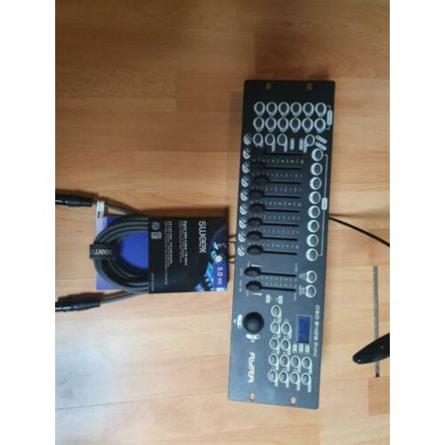 dmx mixer met rook maschinen fungksie