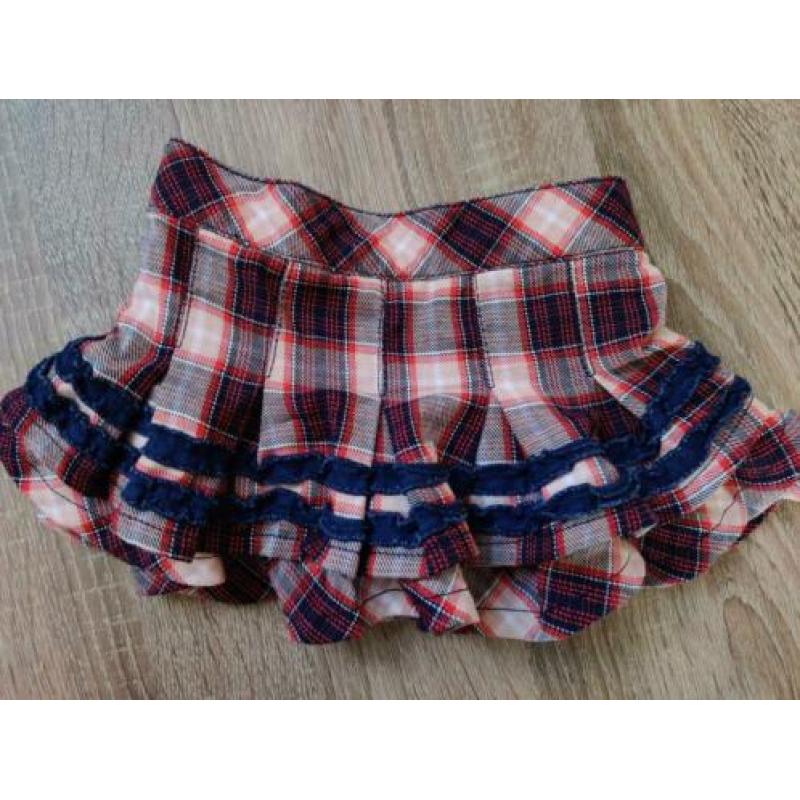 Name it rood en blauw geruit rokje - maat 68