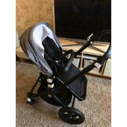 Bugaboo Cameleon 3 all black limited edition met grey melang