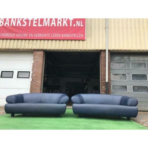 Zeldzame DE SEDE 'DS-1900' leren bankstel + Gratis Bezorging