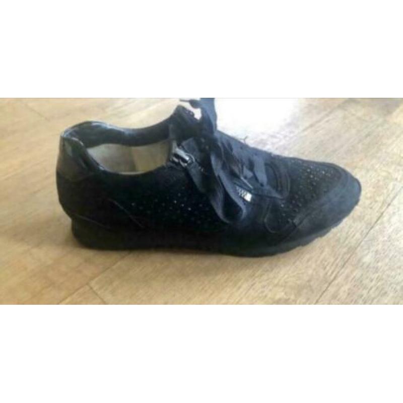Zwarte hassia dames schoenen, maat 38 / 5 H wijdte