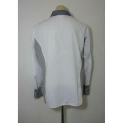 Witte blouse met lange mouwen en dessin van Just White
