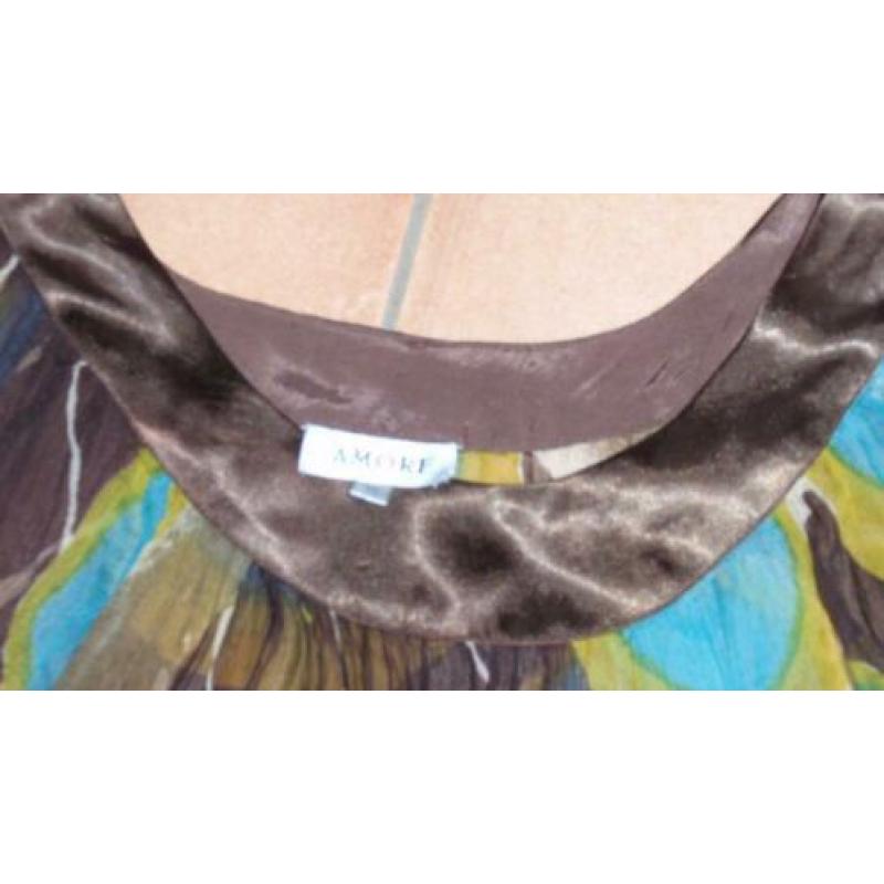 NIEUW!! Damestuniek mt M/L Amore mooie print voile stof