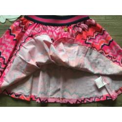 Nieuw rokje Mi-Pi roze zigzag merk meisje 134 zomer