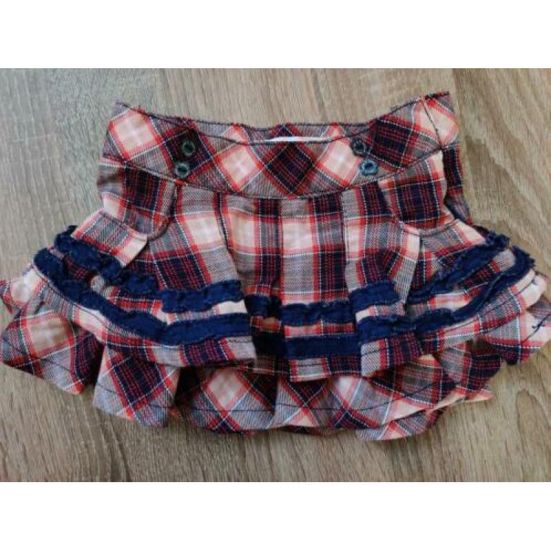 Name it rood en blauw geruit rokje - maat 68