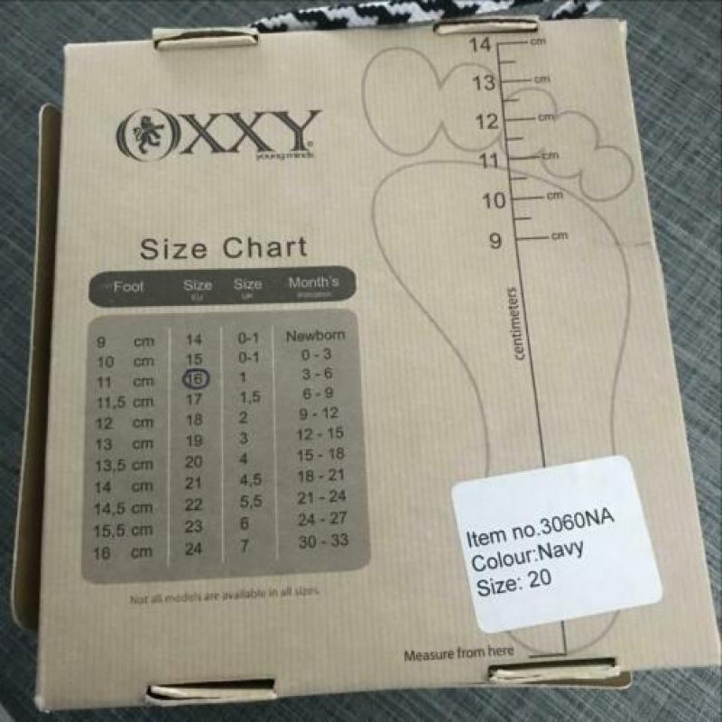 Oxxy kinderschoentjes, slofjes maatje 16
