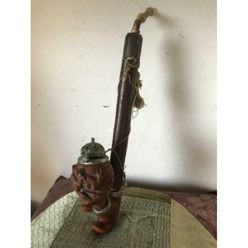 Houtsnijwerk pijpen + pijpenkop 1 koop