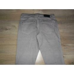 Summum Woman Licht Grijze Lange Broek Met Details Maat 38