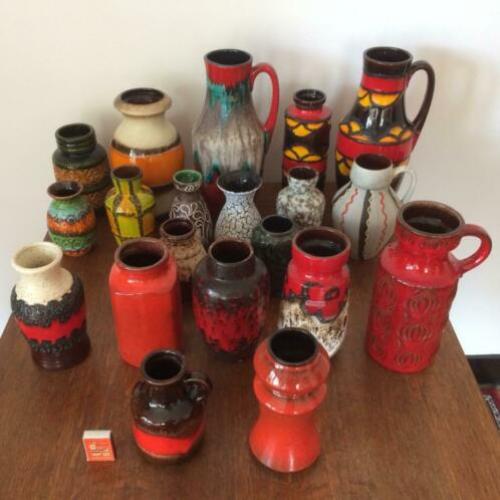 West Germany Bay Scheurich lava vazen vintage jaren 70