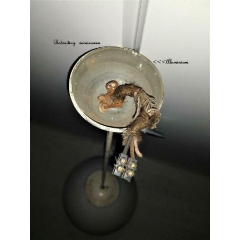 schoollamp,pendel hanglamp ,glazen bollamp ,35 cm x 1meter