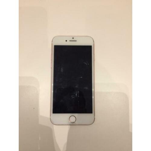 Iphone 7 rose met oplader oortjes en carbon hoesje
