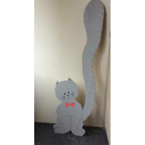 Houten groeimeter, poes