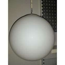 schoollamp,pendel hanglamp ,glazen bollamp ,35 cm x 1meter