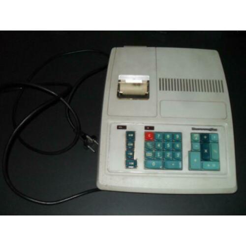 telmachine Burroughs Electronic Calculator+hoes+handleiding