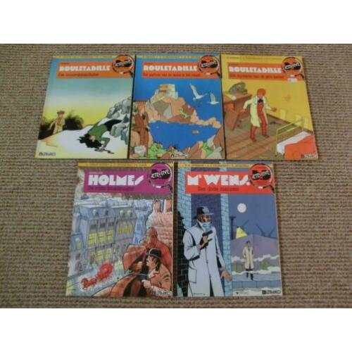 5 stripboeken uit de Collectie Detectivestrips reeks
