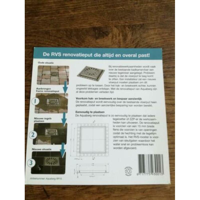 Renovatie afdekken put 20 X 20 RVS
