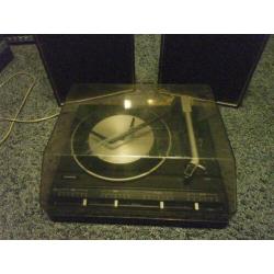 Erres platenspeler met 2 luidsprekers goed werkend (philips)