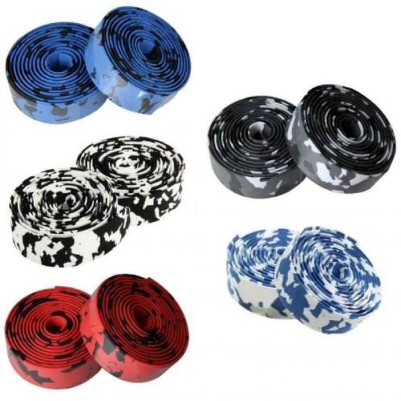 Stuurlint racefiets fiets stuur lint rood blauw zwart wit