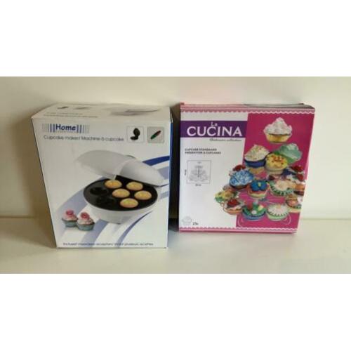 Cupcake maker en standaard.