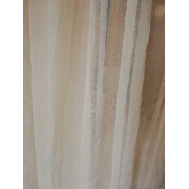 L. Crème Inbetween geplooid 2.25m br/2.83 m hoog