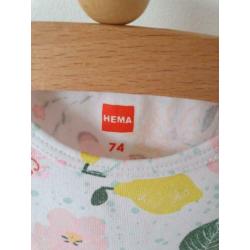Hema Romper Jurkje maat 74 meisje als NIEUW!
