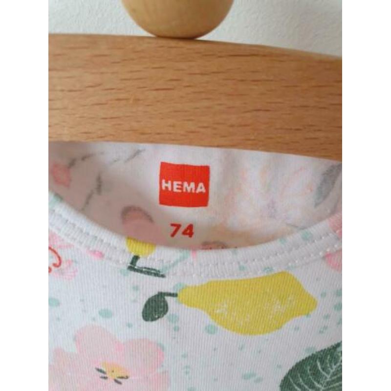 Hema Romper Jurkje maat 74 meisje als NIEUW!