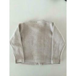 Baby vestje Hema, gebreid, mt 86, kabeltrui kabel vest trui