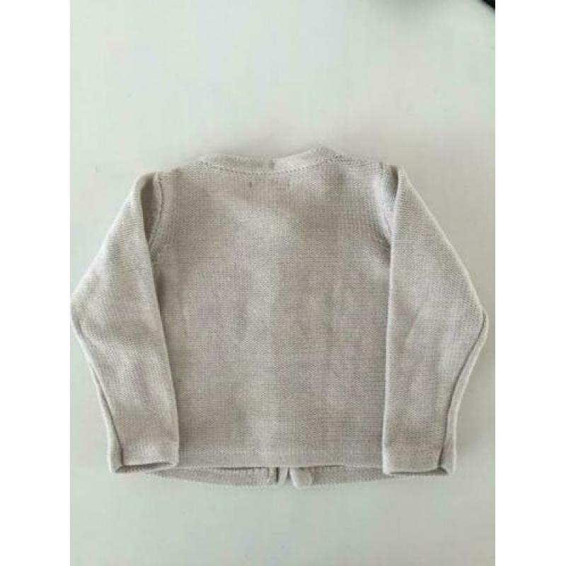 Baby vestje Hema, gebreid, mt 86, kabeltrui kabel vest trui