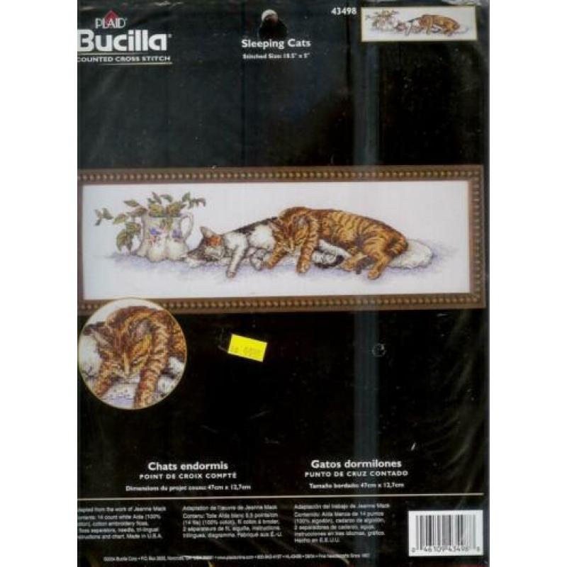 Cado AANBIEDING BUCILLA BORDUURPAKKET, SLEEPING CATS