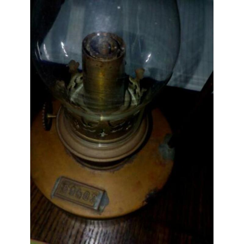 Vintage koperen olie lamp