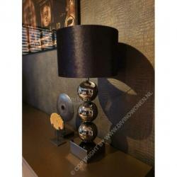 Bollenlamp brons zilver antraciet met vierkante voet 68 cm