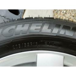4x Zeer nette Michelin 205/55R16 6mm + Enzo alu velgen